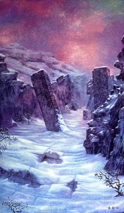 snow ruins