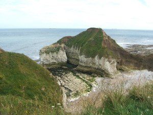 below flamborough lighthouse