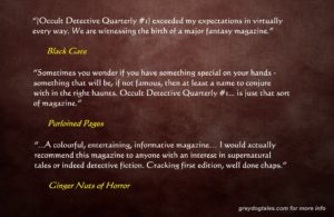 occult detective quarterly reviews